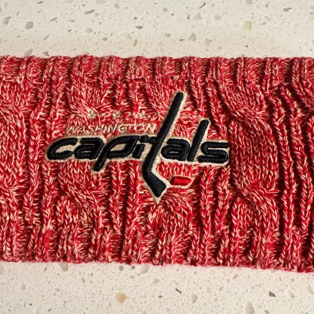 Zephyr Washington Capitals NHL‎ Red Marl Cable Knit Headband New With Tags